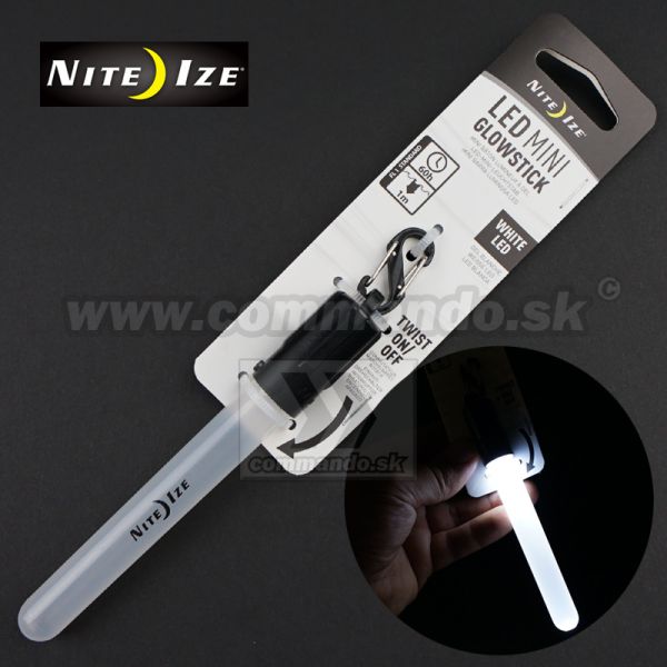 Nite Ize Led Mini Glow Stick Baterková Led Svetelná tyčinka biela White