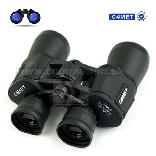Binocular Ďalekohľad Comet 20x50 Black Coated Optics