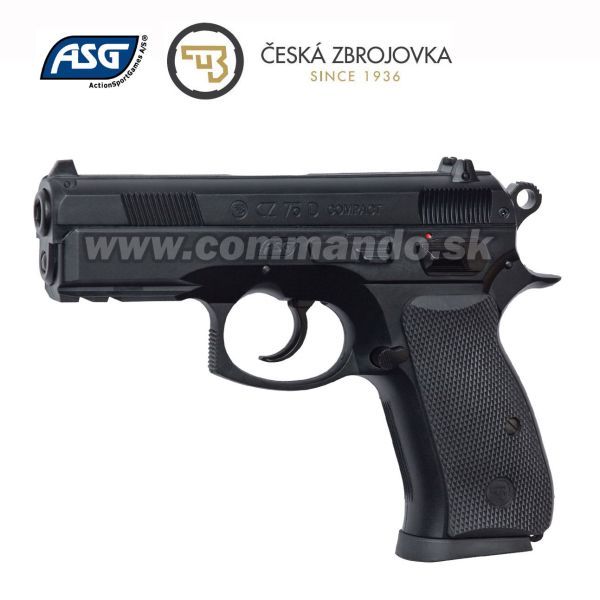 Airsoft Pistol CZ 75D Black Compact ASG HopUp 6mm