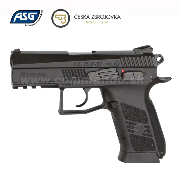 Airgun Pistol Vzduchovka CZ 75 P-07 Duty GNB CO2 4,5mm