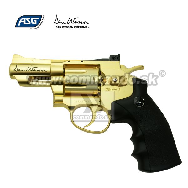 Airgun Revolver Dan Wesson 2,5" Gold GNB CO2 4,5mm