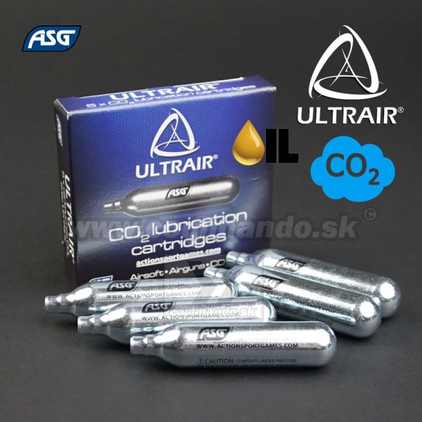 ASG ULTRAIR CO2 čistiaca bombička 5ks 12g Lubrication cartr.