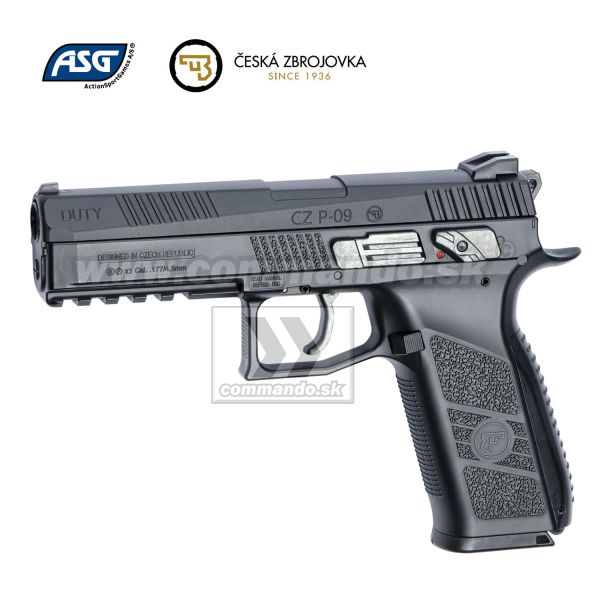 Airgun Pistol Vzduchovka CZ P-09 DUTY CO2 GBB 4,5mm