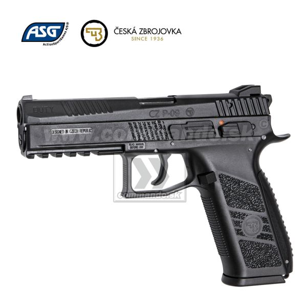 Airsoft Pistol CZ P-09 DUTY Black + Case Gas GBB 6mm