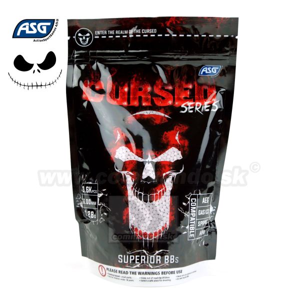 ASG Cursed Series 0,28g 1kg 3600ks BB guličky White 6mm