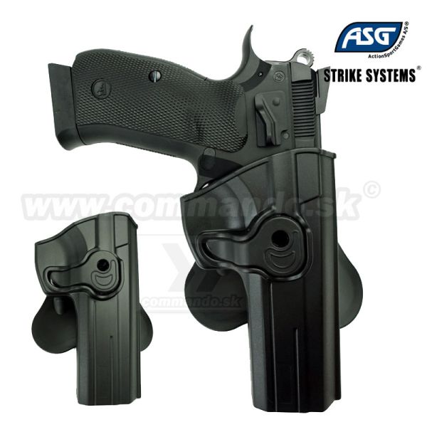 ASG Strike Systems CZ SP-01 Shadow aj CZ 75 Padlo Pravá strana puzdro Holster