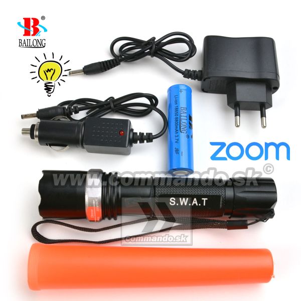 Power Style SWAT Svietidlo Zoom Cree Led 180 Lumen Bailong