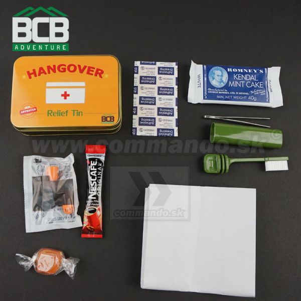 BCB Núdzový set HANGOVER RELIEF TIN 8 v 1 ADV055