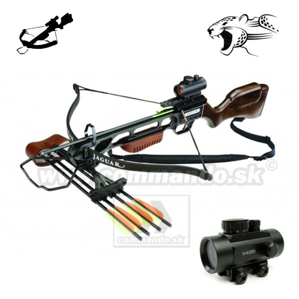 Crossbow Kuša Jaguar Recurve Top 175 Lbs Dot Sight Wood