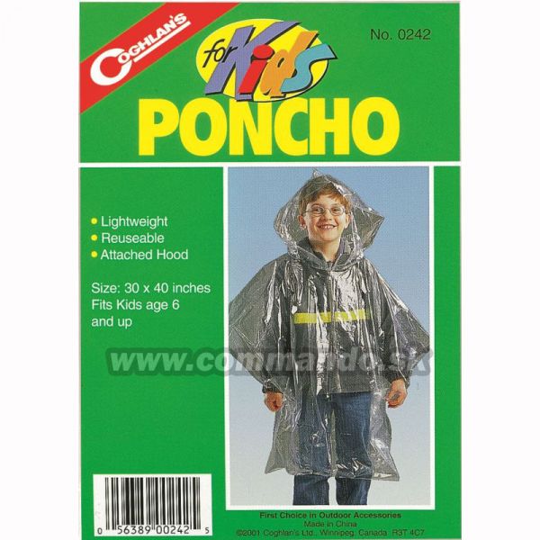 Coghlan´s Poncho for KIDS Detské Pončo do dažďa