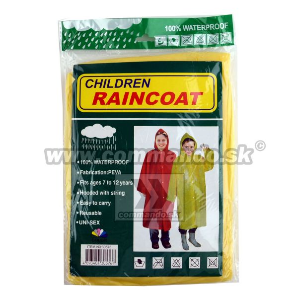 Detské pončo Children Raincoat 100% WaterProof