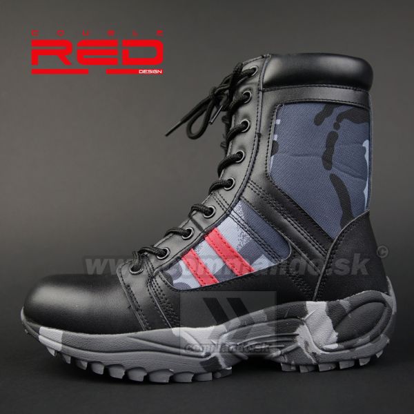 Taktická obuv Double Red Boots Black Camo Red Desert