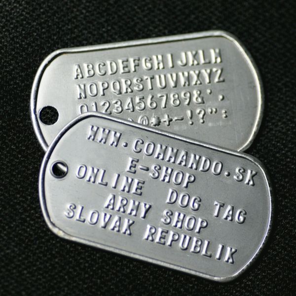 Dog Tag ID 2x Original známka + nerezová retiazka