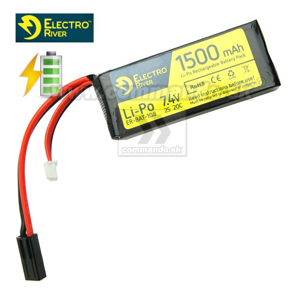 Electro River Energy Batéria Li-Po 7,4V 1500 mAh Blok