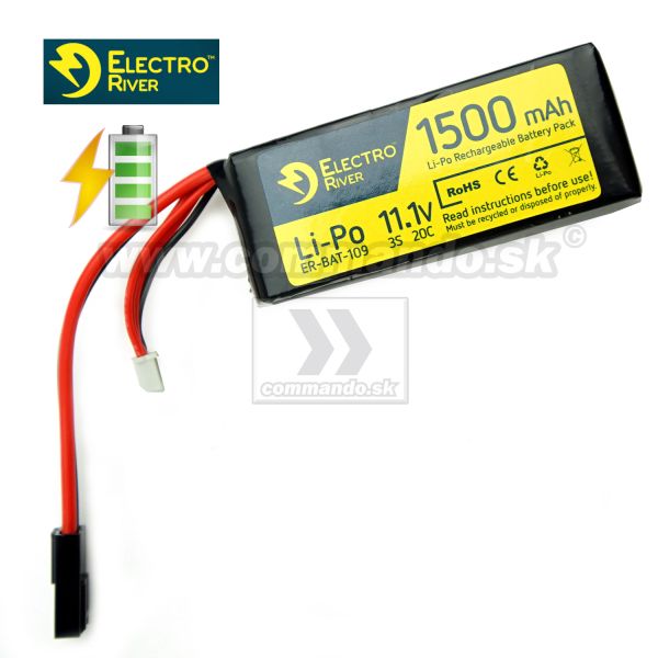 Electro River Energy Batéria Li-Po 11,1V 1500 mAh Blok