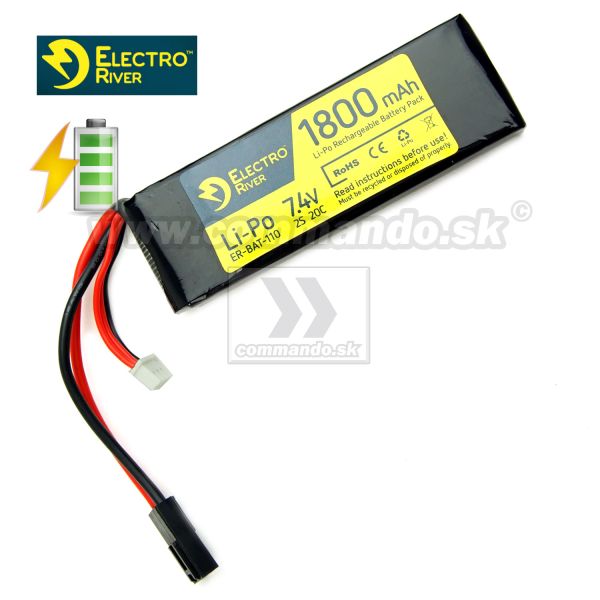 Electro River Energy Batéria Li-Po 7,4V 1800 mAh Blok