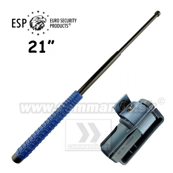 Teleskopický obušok ESP kalený 21" Extra Grip Blue BH-02