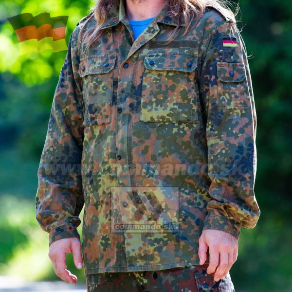 BW Flecktarn Ľahká armádna blúza originál použitá