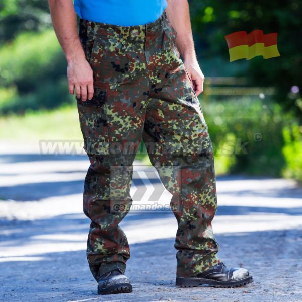 BW Armádne nohavice originál použité - flecktarn