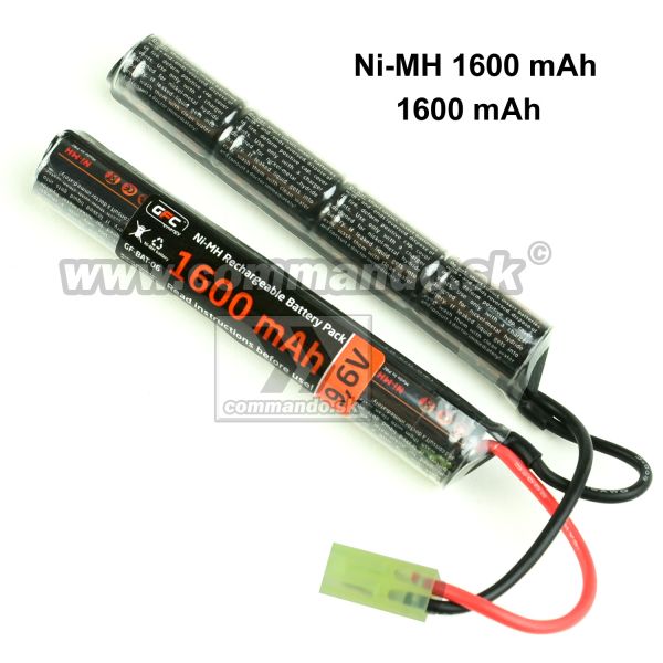 Airsoft GFC Batéria Delená NiMH 9,6V 1600mAh Tamiya konektor malý