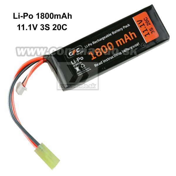 Airsoft GFC Energy Batéria Li-Po 11,1V 1800 mAh