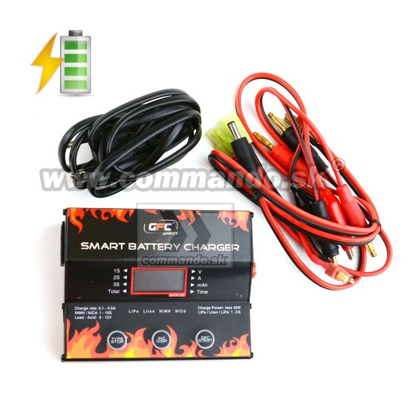 Smart Charger Nabíjačka batérii LiPo LiFe LiIon NiMh Charger Mikroprocesor