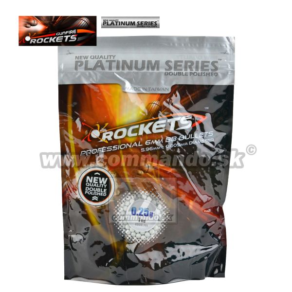 Rockets Platinum Series BB Series 0,25g 4000ks 1kg BB guličky 6mm