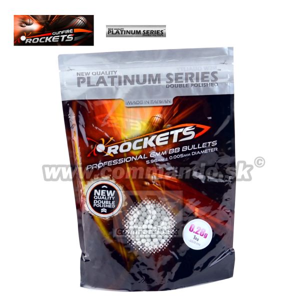 Rockets Platinum Series BB Series 0,28g 3570ks BB guličky White 6mm