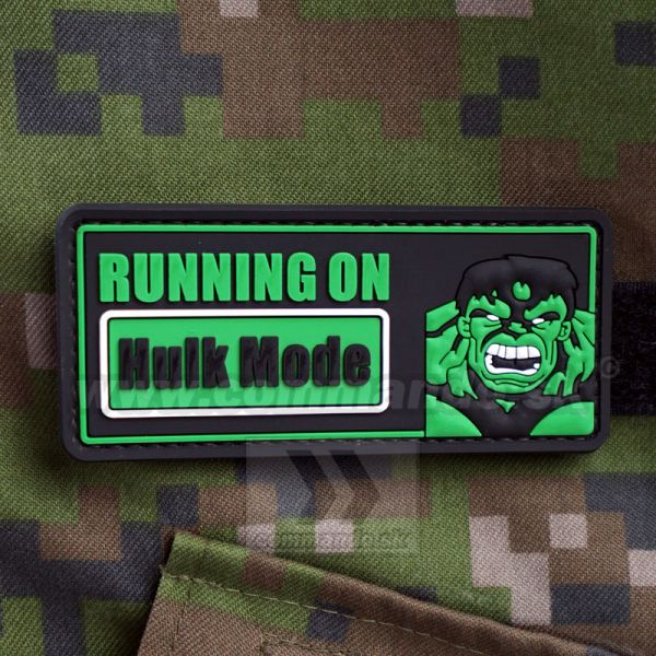 Running On - Hulk Mode 3D nášivka PVC