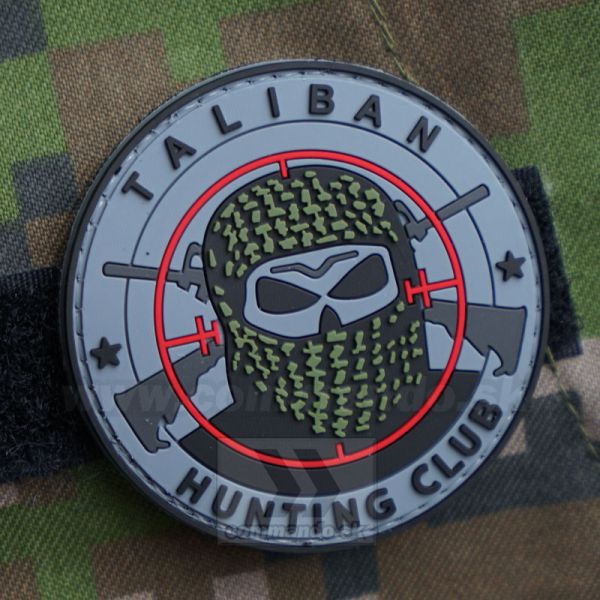 Taliban Hunting Club Grey - 3D nášivka PVC