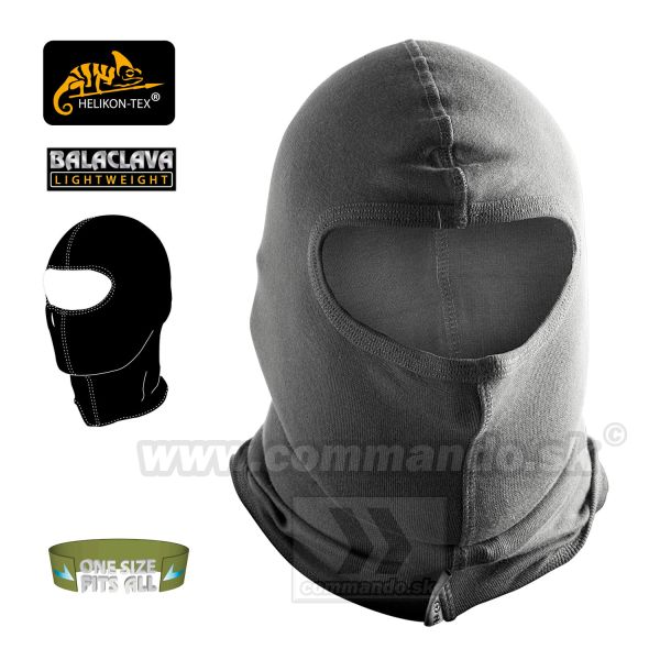 Helikon Tex Balaclava Shadow Grey Kukla jednootvorová sivá