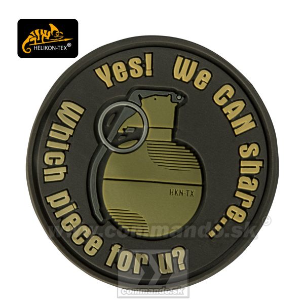 Helikon Tex Velcro Patch Brown Nášivka We Can Share