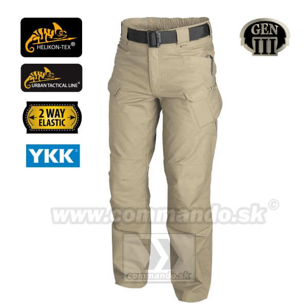 Helikon Tex  Urban Tactical Pants Khaki UTL polycotton nohavice