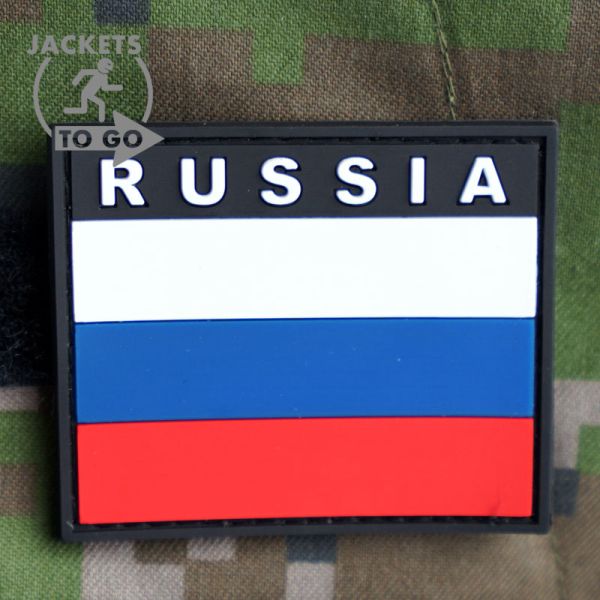 Russian Federation Flag - viacfarebná 3D nášivka PVC