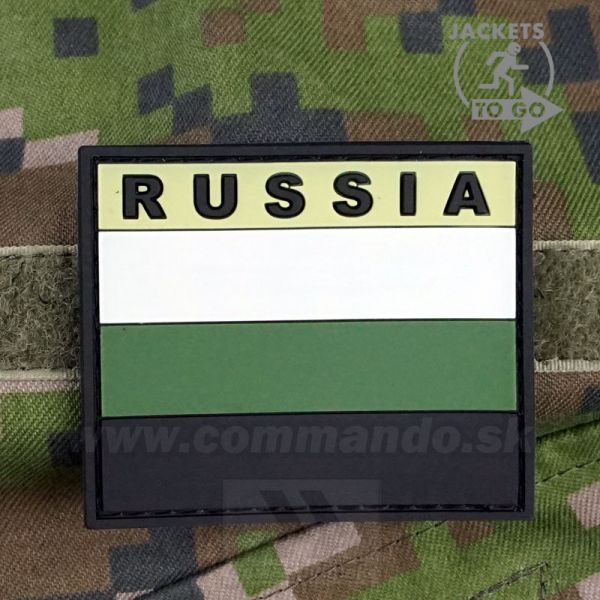 Russian Federation Flag - zelená 3D nášivka PVC