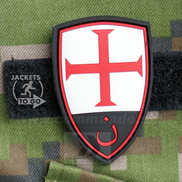 Crusader Shield - farebná 3D nášivka PVC