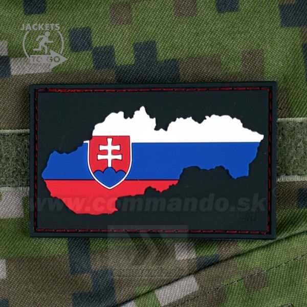 Slovensko SLOVAKIA - Flag Original 3D nášivka PVC