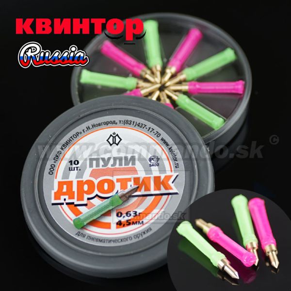 Kvintor Diabolo Puli Drotik 10ks 0,63g 4,5mm