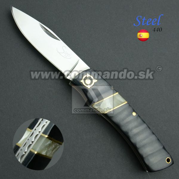 Steel 440 19514 Mikarta zatvárací vreckový nôž