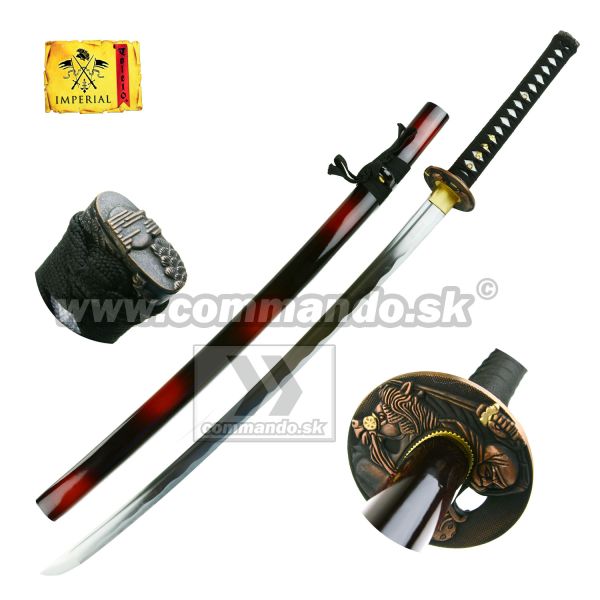 Toledo Imperial Katana Lux Red Black 100 cm 31718 ozdobná replika