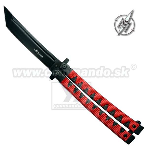 Martinez Albainox Motýlik Samurai Red Tanto zatvárací nôž 36248