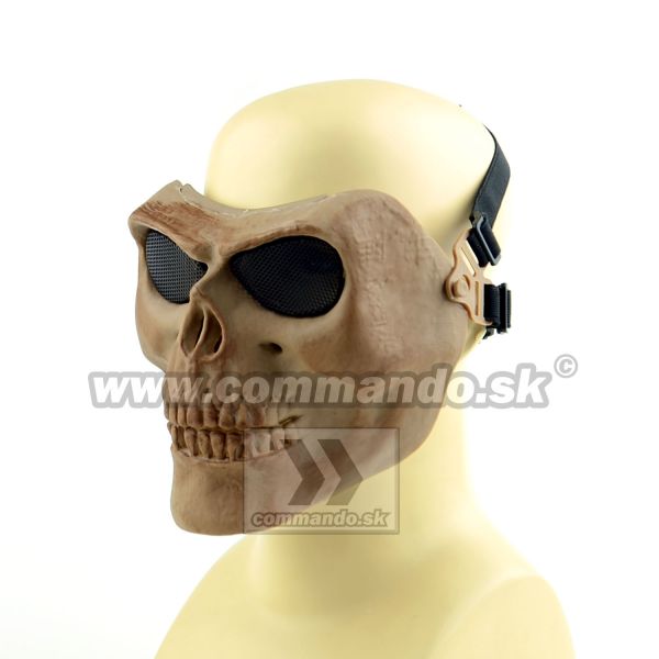 Airsoft Maska Skull Style Tan Tactical Ultimate