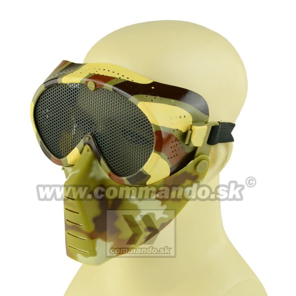Airsoft ochranná maska FiDragon Paint Camo MAS-34-IT