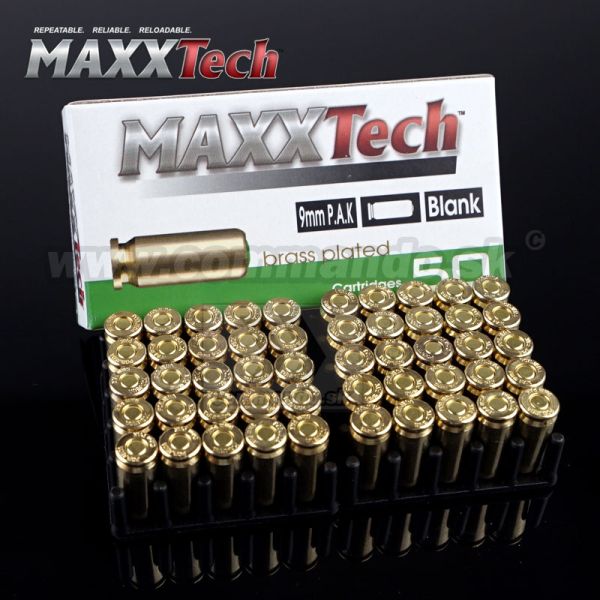 Poplašný náboj MAXXTech Blank Cartidges P.A.K. 50ks 9mm Pobjeda