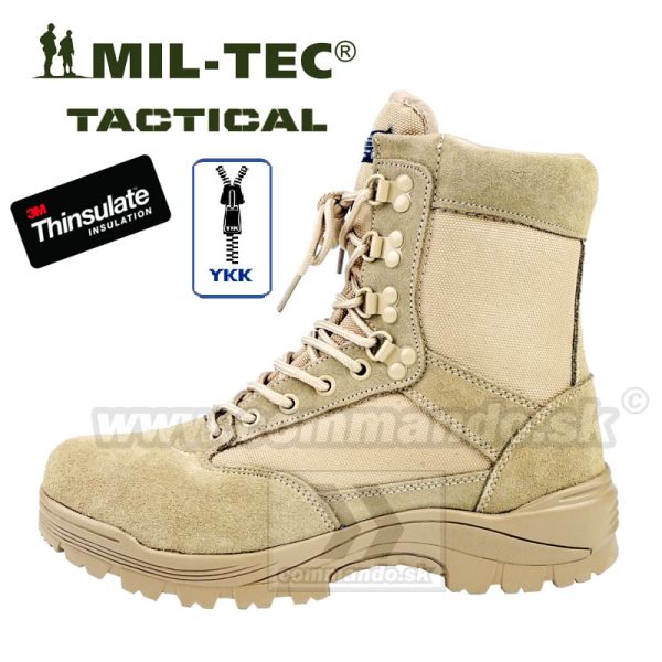 Taktická obuv TACTICAL BOOTS s YKK zipsom