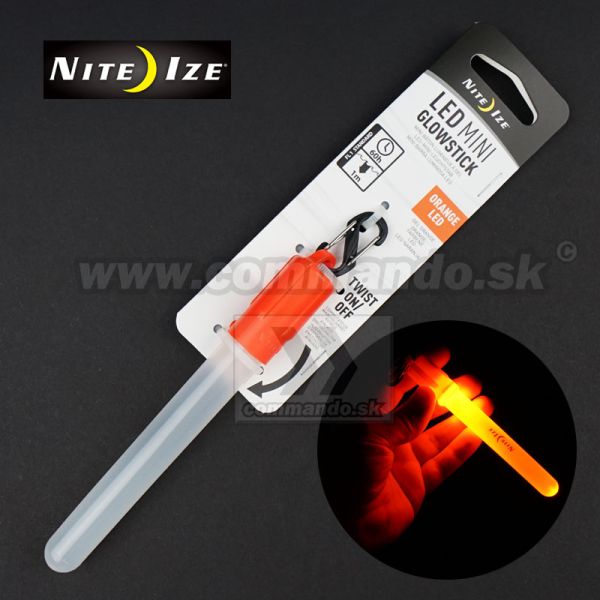 Nite Ize Led Mini Glow Stick Baterková Led Svetelná tyčinka oranžová Orange