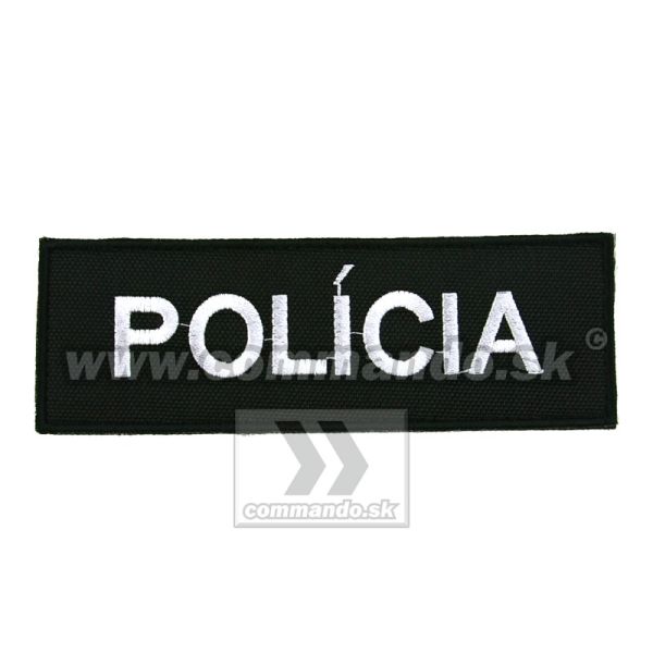 Nášivka Polícia malá 4,5x13cm so suchým zipsom