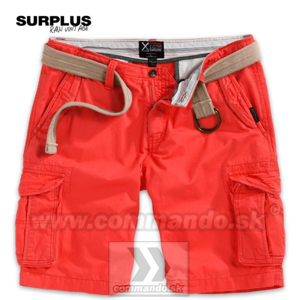 Bermudy Surplus Xylontum Vintage Shorts Rot