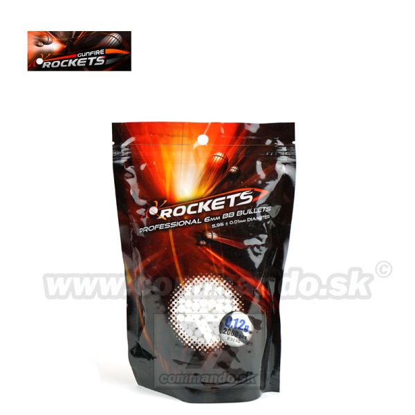 Rockets 2.000ks White BBs 0,12g Guličky