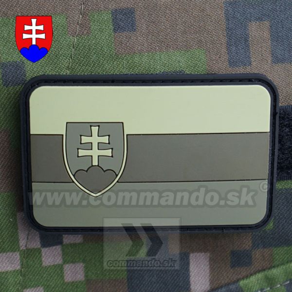 Slovensko SLOVAKIA - SVK Olive 3D nášivka PVC